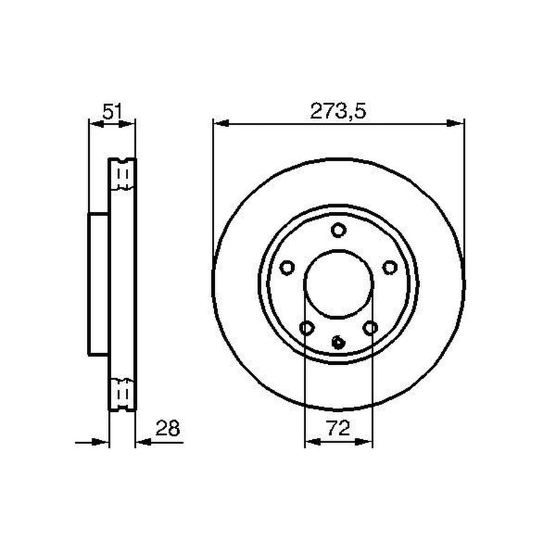 Bosch Front Brake Vented Discs & Pads fits Mazda MPV 1999-2006 2.0 2.3 2.5