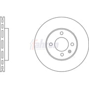 Fahren 2 x Vented Front Brake Discs FBD6717-x2
