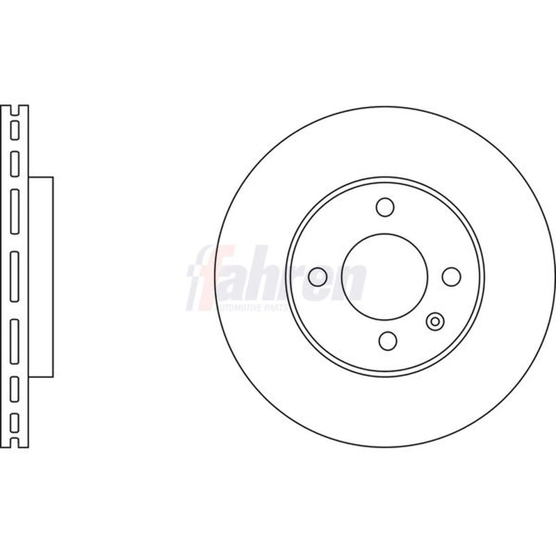 Fahren 2 x Vented Front Brake Discs FBD6717-x2