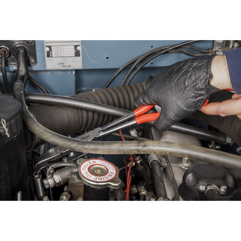 Sealey Needle Nose Pliers 45 Double Joint Long Reach 335mm AK8592 Sealey - Dynamic Drive