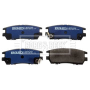 Borg & Beck Front & Rear Brake Discs & Pads fits Mitsubishi Pajero 1990-2000
