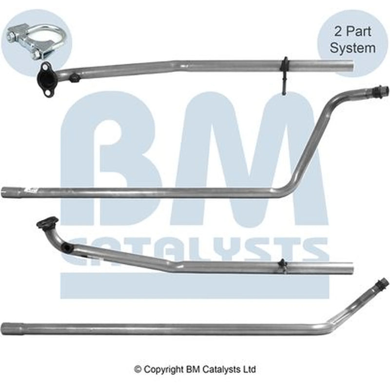BM Catalysts Exhaust Pipe OD fits Citroën C1 2005-2014 1.0
