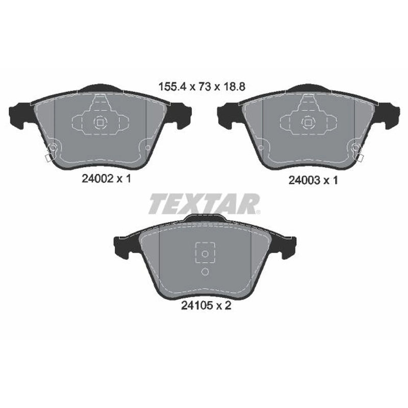 Textar Front Brake Pad Set 2400201