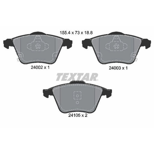 Textar Front Brake Pad Set 2400201