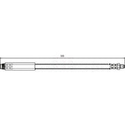 Apec Brake Hydraulic Hose Line Front fits Peugeot 206 1998-2012