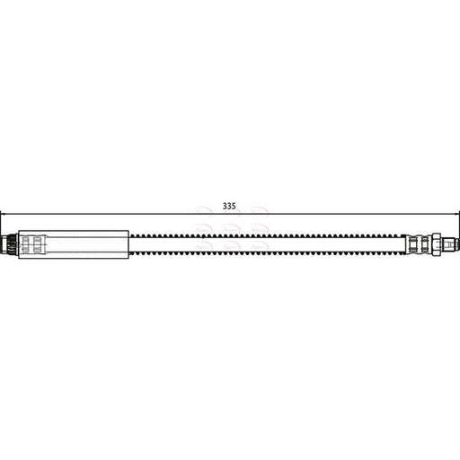 Apec Brake Hydraulic Hose Line Front fits Peugeot 206 1998-2012