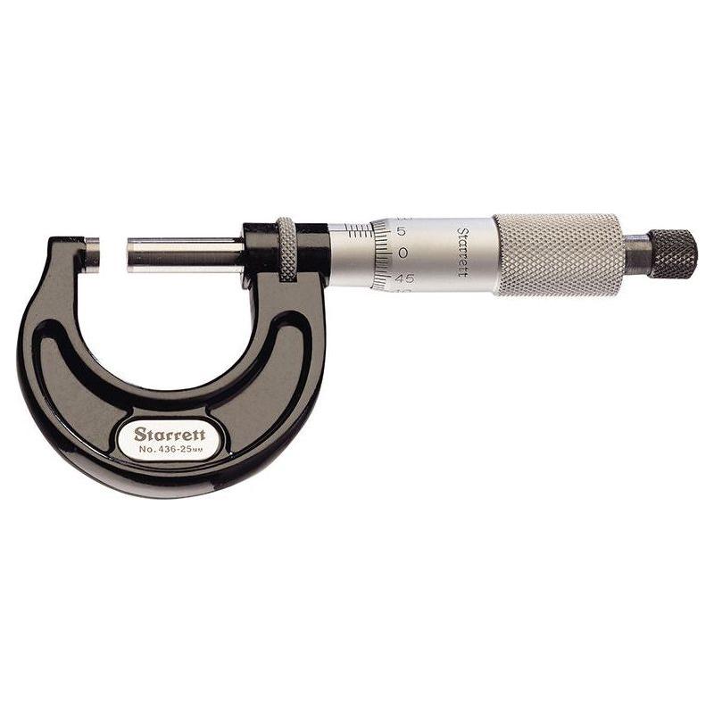 Starrett 436.1MXRL-100 Outside Micrometer 75-100mm Graduation 0.01mm Starrett - NN4 Online