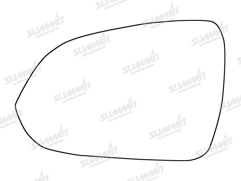 Summit Heated Base Plate With Standard Mirror Glass fits Kia Rio 17 on LHS Summit - Bars 4 Cars