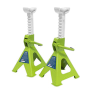 Sealey AXLe Stands (Pair) 2 Tonne Capacity per Stand Ratchet Type Hi-Vis Green Sealey - Dynamic Drive