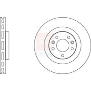 Apec 2 x Vented Front Brake Discs SDK7146-x2