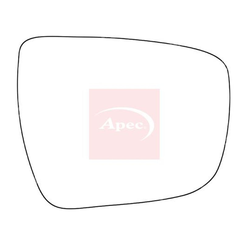 Apec Exterior Wing Mirror Glass Right fits Nissan Juke 2010-2019 1.2 1.5 1.6