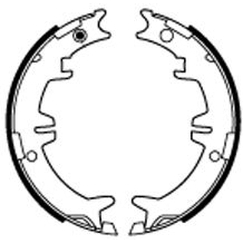 Abtex Brake Shoe Set Axle Kit fits Lexus Gs 1993-2004
