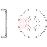 Apec Brake Drum Assembly Rear fits Isuzu D-Max I Platform/Chassis 2007-2012 3.0