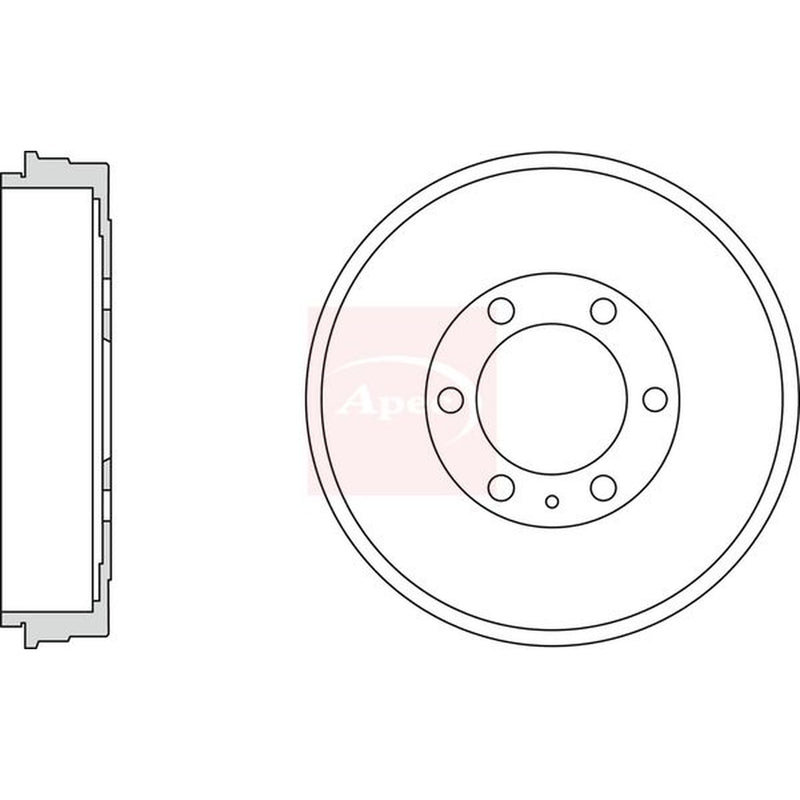 Apec Brake Drum Assembly Rear fits Isuzu D-Max I Platform/Chassis 2007-2012 3.0