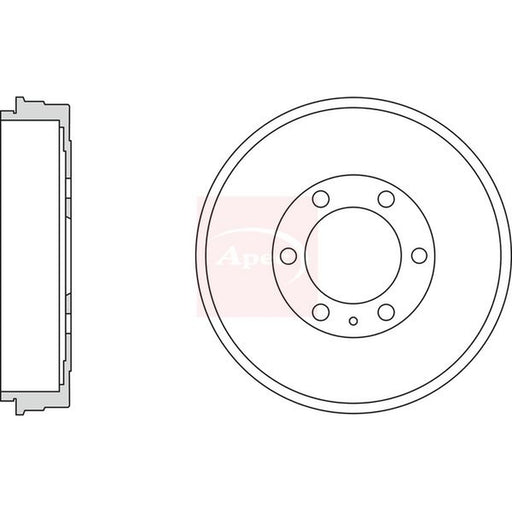 Apec Brake Drum Assembly Rear fits Isuzu D-Max I Platform/Chassis 2007-2012 3.0