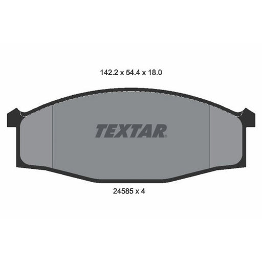 Textar Front Brake Pad Set 2458501