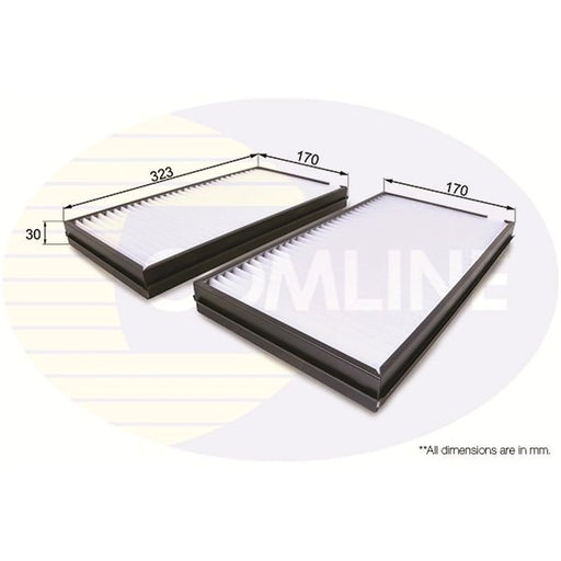 Comline Cabin Air Filter (Pollen Filter) fits Alpina B5 2005-2010 4.4