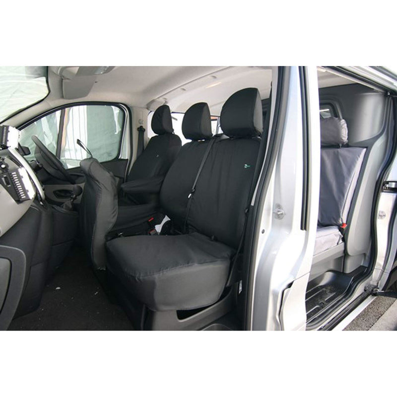 Town & Country Van Seat Cover - Passenger Double - Black for  Vauxhall Vivaro Town & Country  - Dynamic Drive