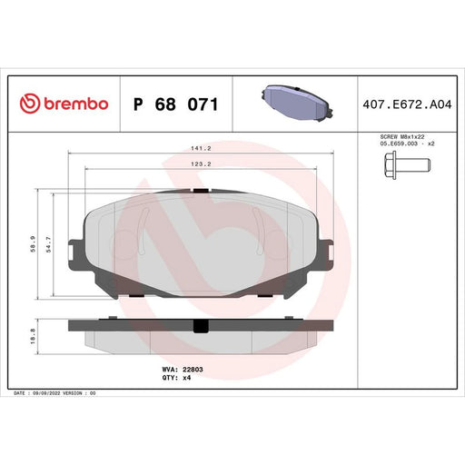 Brembo Front & Rear Brake Discs & Pads fits Renault Megane IV Grandtour 2016 on