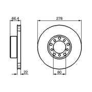 Bosch Front Brake Discs & Pads fits Mercedes-Benz Sl 1971-1980 107.023 107.043