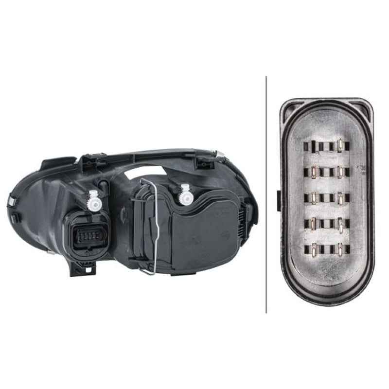 Hella Headlight Headlamp H7/H1 Right fits VW Golf 1997-2007