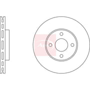 Apec 2 x Vented Brake Discs fits Ford Fiesta V 2005-2008