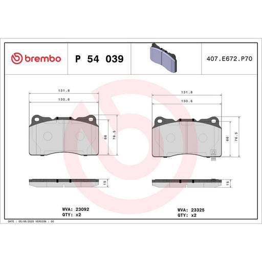 Brembo Front & Rear Brake Discs & Pads fits Subaru Forester 2003-2009 2.5