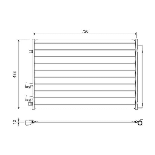 Valeo Air Conditioning Condenser 822729