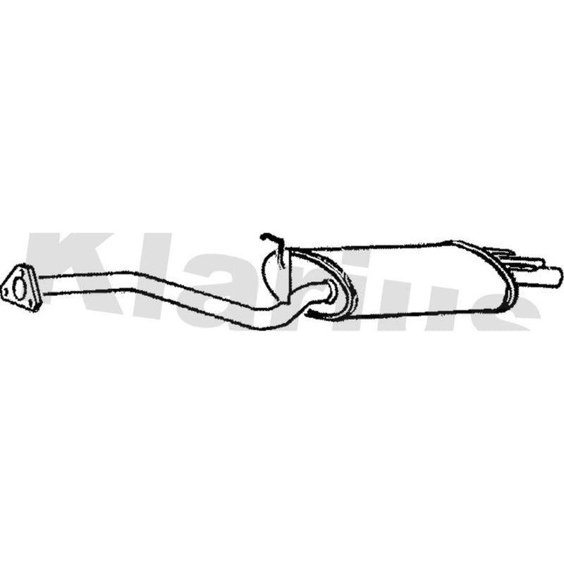 Klarius Box With Tail Pipe Rear fits Honda Prelude III 1987-1992 2.0