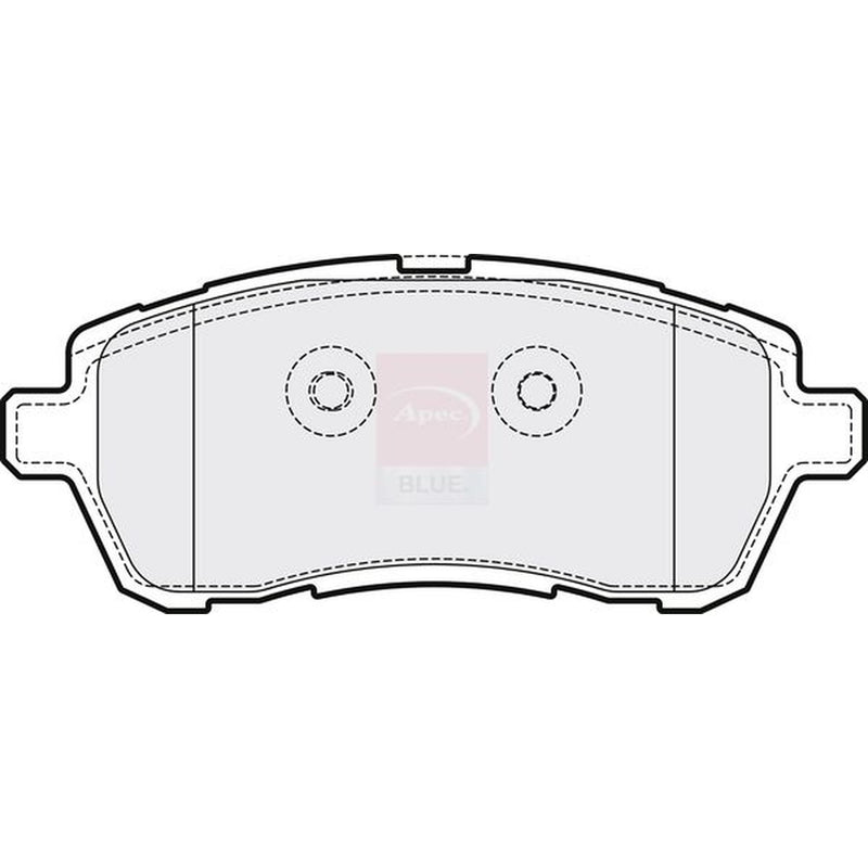 Apec Front Brake Pad Set fits Ford Fiesta 2010-2017 1.6