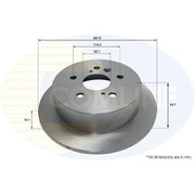 Comline Front & Rear Brake Discs & Pads fits Toyota Highlander 2005-2010 3.3