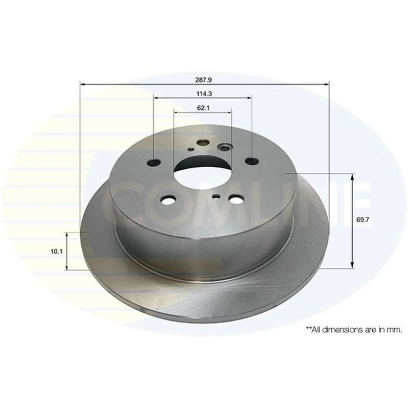 Comline Front & Rear Brake Discs & Pads fits Toyota Highlander 2005-2010 3.3