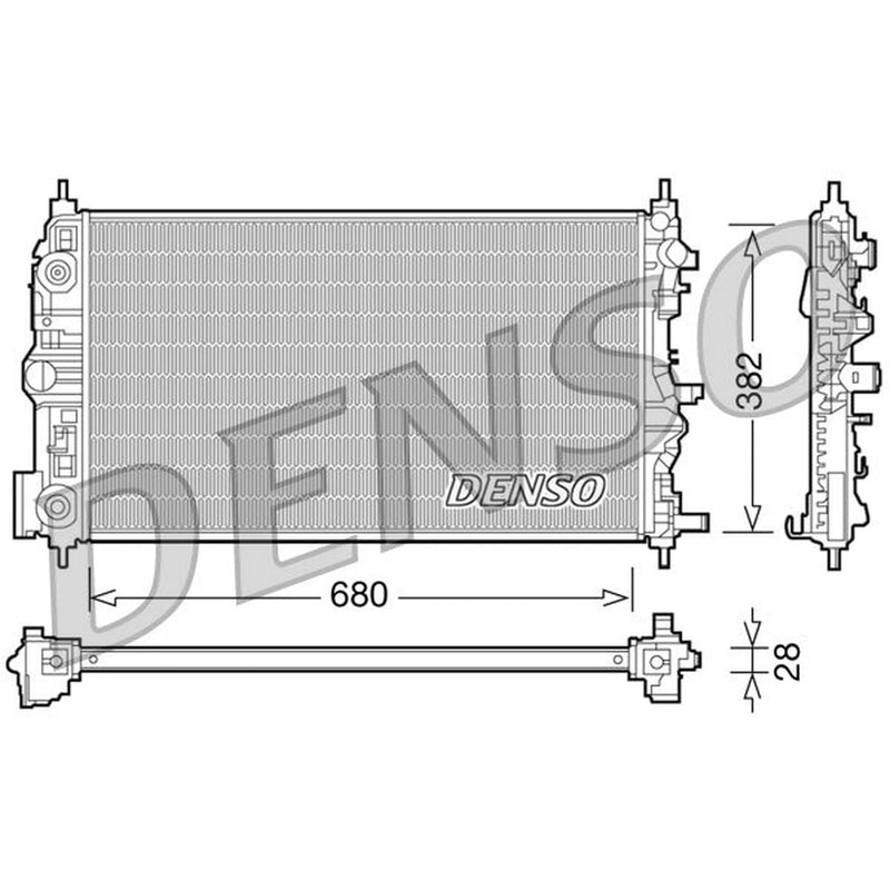 Denso Engine Radiator fits Chevrolet Cruze 2009-2012 1.6 2.0