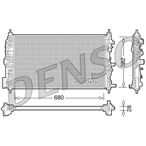 Denso Engine Radiator fits Chevrolet Cruze 2009-2012 1.6 2.0