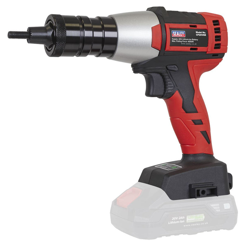 Sealey SV20 Series Brushless Cordless Nut Riveter 20V - 2 Batteries CP20VNRKIT Sealey - Dynamic Drive