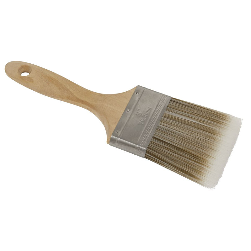 Sealey Wooden Handle Paint Brush 76mm SPBS76W Sealey - Dynamic Drive