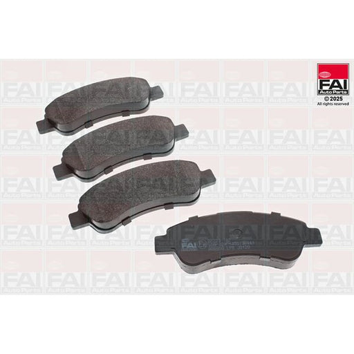 FAI Rear Brake Pad Set fits Citroën Relay III 2006-2020 2.2 3.0