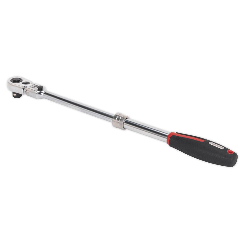 Sealey Ratchet Wrench 1/2"Sq Drive Flexi-Head Extendable Platinum Series AK8984 Sealey - Dynamic Drive