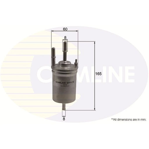 Comline Fuel Filter Element fits Audi A1 2010-2018 1.0 1.2 1.4 1.8 2.0