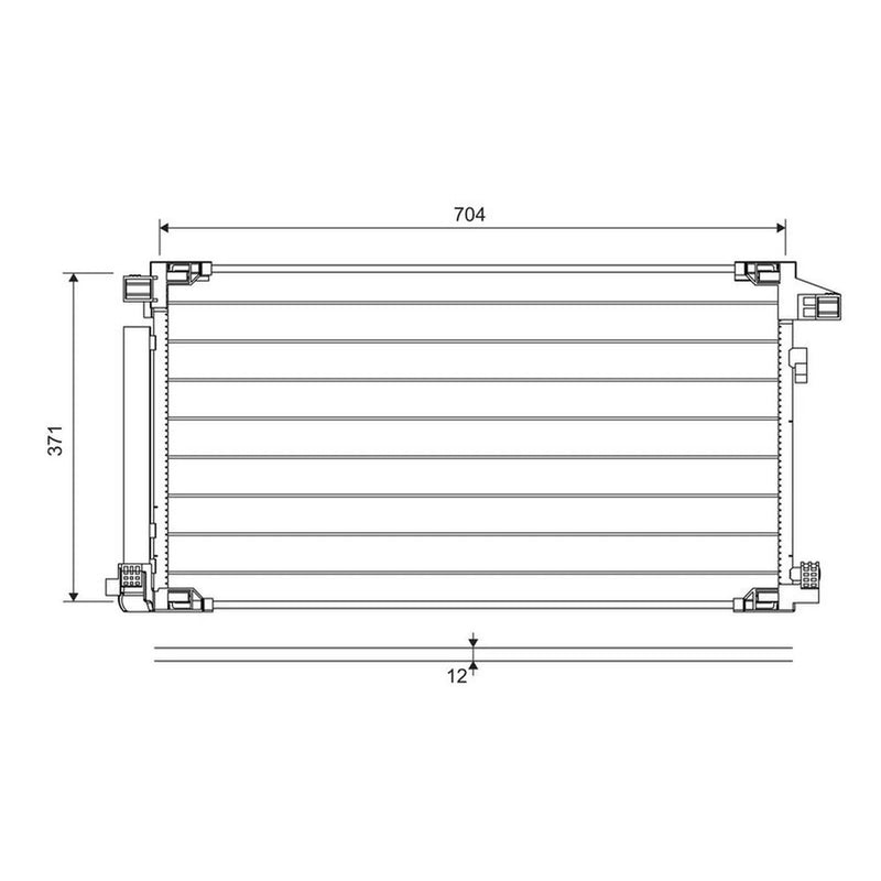 Valeo Air Conditioning Condenser 822716