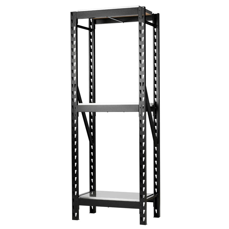 Bunker 3 Tier Racking System 750mm with Stainless Steel Shelving