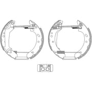 Mintex Brake Shoe Set Axle Kit fits Ford Courier Box Body 1996-2003 1.3 1.4 1.8