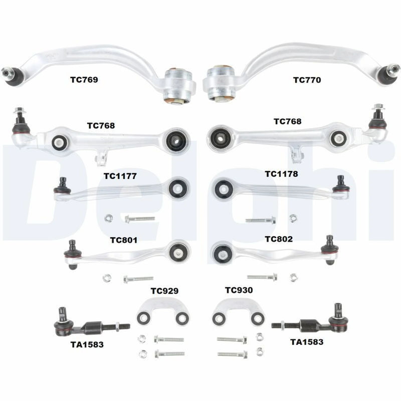 Delphi 12 x Control Arm Repair Kit Front fits Audi A4 B5 1994-2001