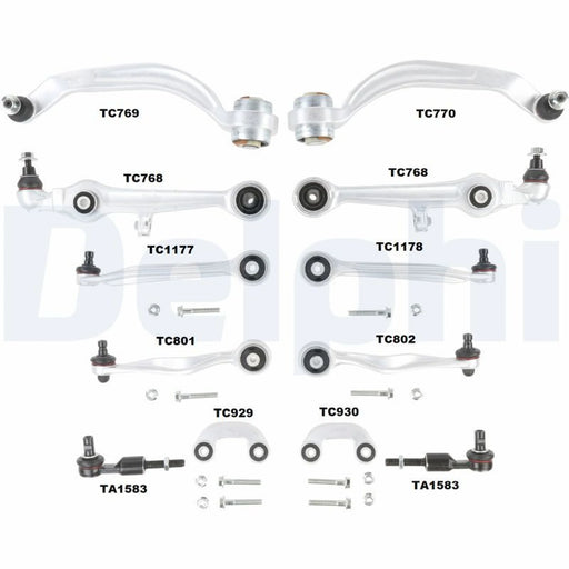 Delphi 12 x Control Arm Repair Kit Front fits Audi A4 B5 1994-2001