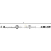 NAPA Brake Hydraulic Hose Line Front NBH1246