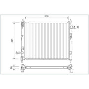 Valeo Engine Radiator 701160