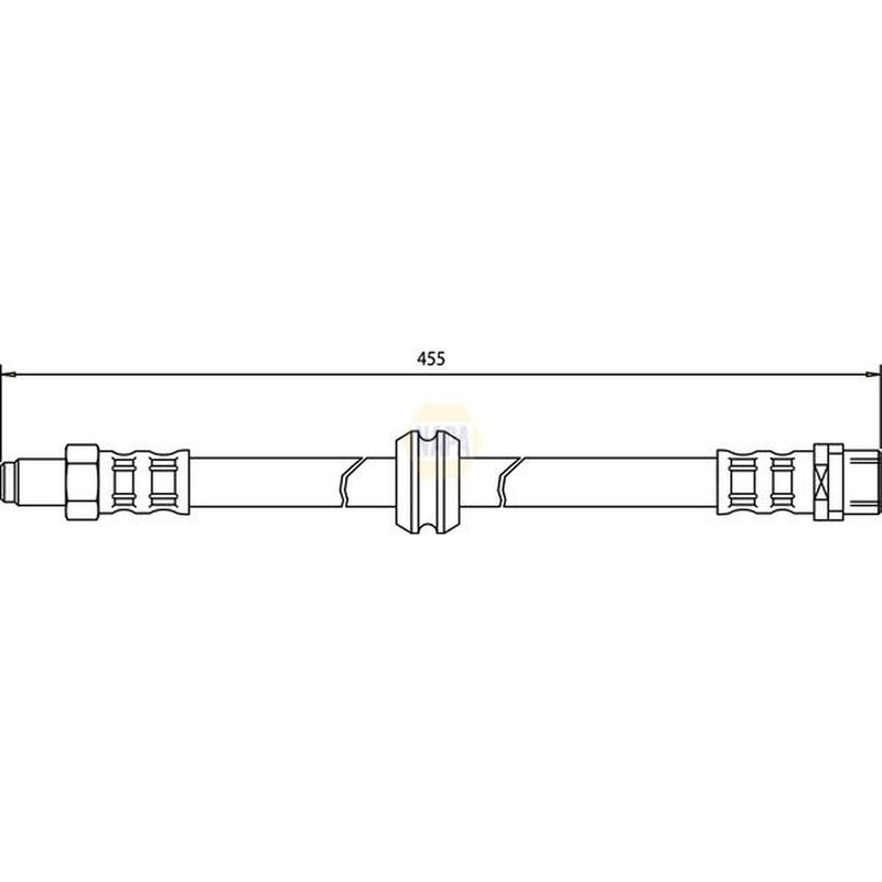 NAPA Brake Hydraulic Hose Line Front fits BMW 3 1988-1999