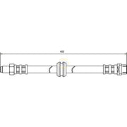 NAPA Brake Hydraulic Hose Line Front NBH1068