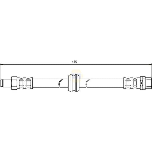 NAPA Brake Hydraulic Hose Line Front NBH1068
