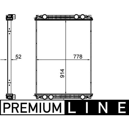 Mahle Engine Radiator fits Freightliner Century 2002-2012